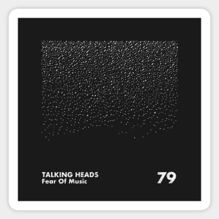Talking Heads / Fear Of Music / Minimalist Graphic Artwork Design Sticker